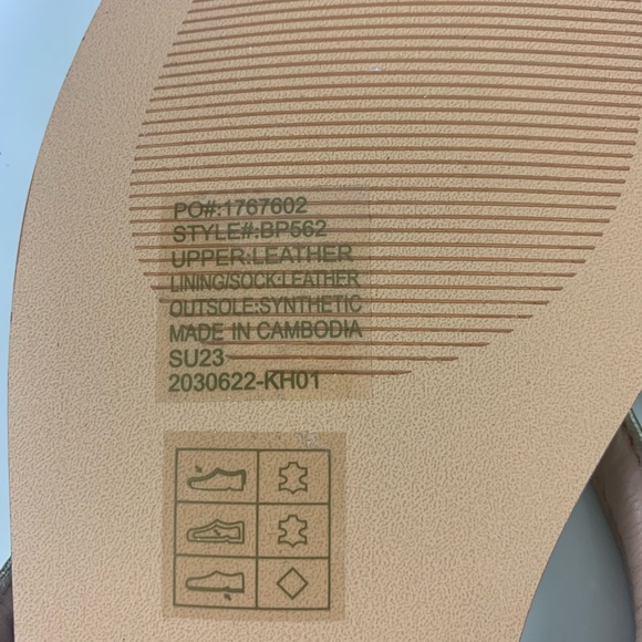 J. Crew Metallic Menorca Leather Thong Sandals size 11 - Picture 5 of 6